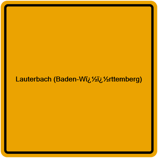 Einwohnermeldeamt24 Lauterbach (Baden-Wï¿½ï¿½rttemberg)
